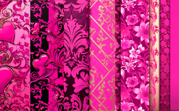 Download PAPELES DIGITALES ORO ROSA FUERTE - LUJO - Premium Resources