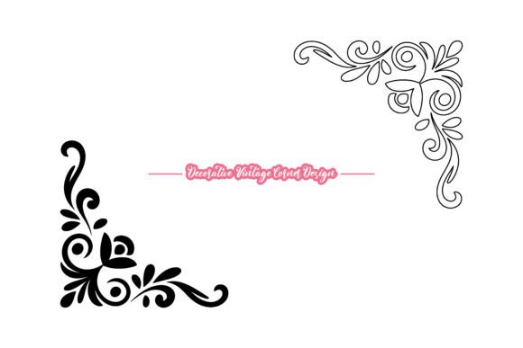 Download Elegant Scrollwork Corner Decoration - Scroll Collection