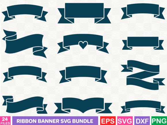 Download Ribbon Banner SVG Bundle - Ribbon Collection